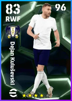 Dejan Kulusevski eFootball 2026 player card — 83 OVR RWF