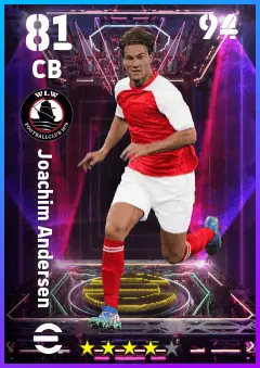 Joachim Andersen eFootball 2026 player card — 81 OVR CB