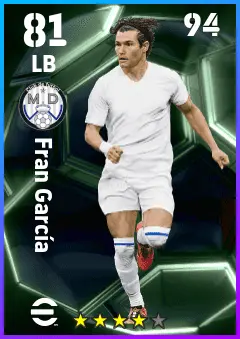 Fran Garcia eFootball 2026 player card — 81 OVR LB