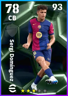 Sergi Dominguez eFootball 2026 player card — 78 OVR CB