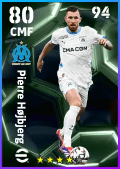 Pierre Hojbjerg eFootball 2026 player card — 80 OVR CMF