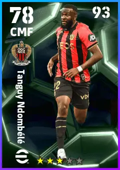 Tanguy Ndombele eFootball 2026 player card — 78 OVR CMF
