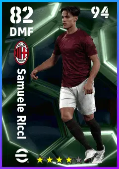 Samuele Ricci eFootball 2026 player card — 82 OVR DMF