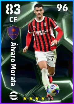 Alvaro Morata eFootball 2026 player card — 83 OVR CF