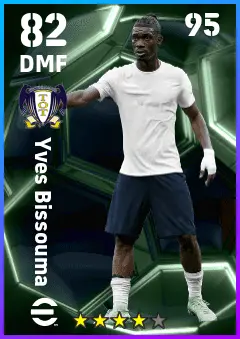 Yves Bissouma eFootball 2026 player card — 82 OVR DMF