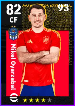 Mikel Oyarzabal eFootball 2026 player card — 82 OVR CF
