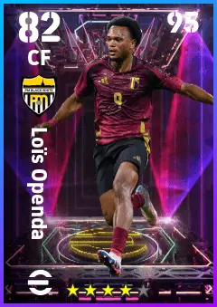 Lois Openda eFootball 2026 player card — 82 OVR CF