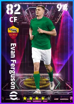 Evan Ferguson eFootball 2026 player card — 82 OVR CF