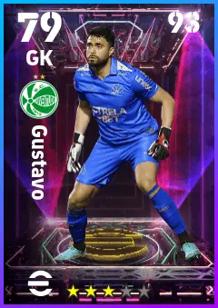 Gustavo eFootball 2026 player card — 79 OVR GK