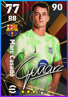 Marc Casado eFootball 2026 player card — 77 OVR RB