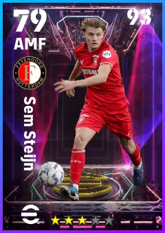 Sem Steijn eFootball 2026 player card — 79 OVR AMF