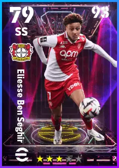 Eliesse Ben Seghir eFootball 2026 player card — 79 OVR SS