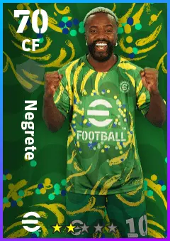 Negrete eFootball 2026 player card — 70 OVR CF