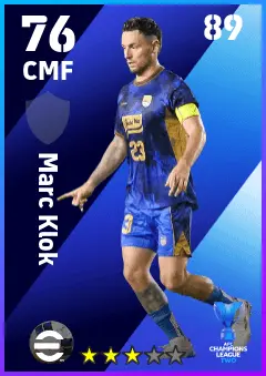 Marc Klok eFootball 2026 player card — 76 OVR CMF