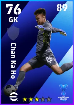 Chan Ka Ho eFootball 2026 player card — 76 OVR GK