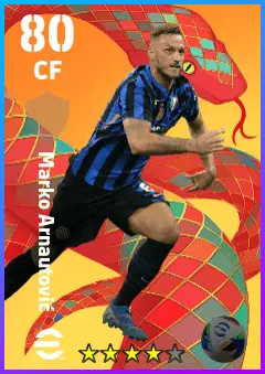 Marko Arnautovic eFootball 2026 player card — 80 OVR CF