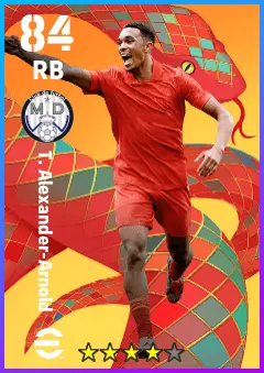T. Alexander-Arnold eFootball 2026 player card — 84 OVR RB