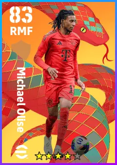 Michael Olise eFootball 2026 player card — 83 OVR RMF