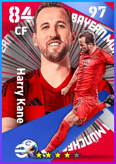 Harry Kane eFootball 2026 player card — 84 OVR CF