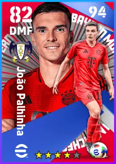Joao Palhinha eFootball 2026 player card — 82 OVR DMF