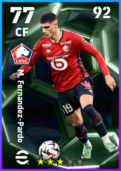 M. Fernandez-Pardo eFootball 2026 player card — 77 OVR CF