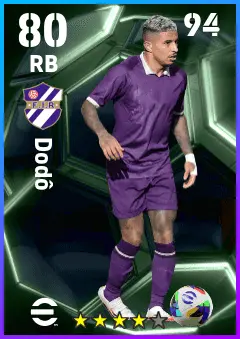Dodo eFootball 2026 player card — 80 OVR RB