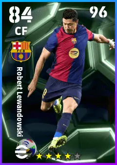 Robert Lewandowski eFootball 2026 player card — 84 OVR CF
