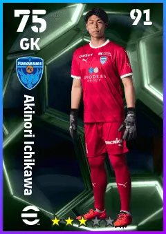 Akinori Ichikawa eFootball 2026 player card — 75 OVR GK