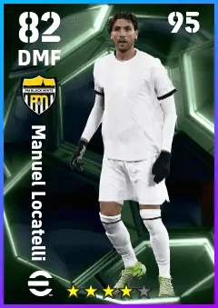 Manuel Locatelli eFootball 2026 player card — 82 OVR DMF