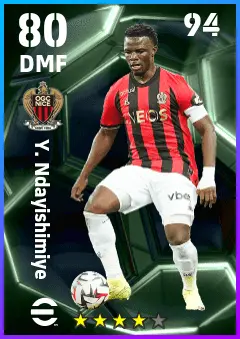 Y. Ndayishimiye eFootball 2026 player card — 80 OVR DMF