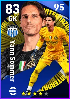 Yann Sommer eFootball 2026 player card — 83 OVR GK