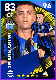 Lautaro Martinez eFootball 2026 player card — 83 OVR CF