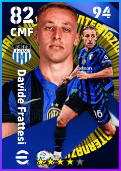 Davide Frattesi eFootball 2026 player card — 82 OVR CMF