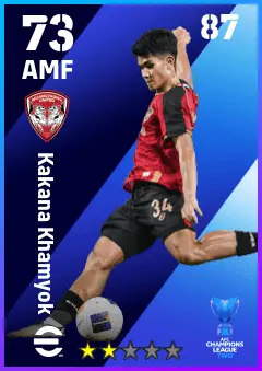 Kakana Khamyok eFootball 2026 player card — 73 OVR AMF