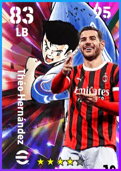 Theo Hernandez eFootball 2026 player card — 83 OVR LB