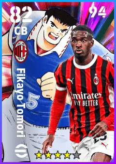 Fikayo Tomori eFootball 2026 player card — 82 OVR CB