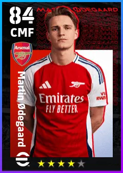 Martin Odegaard eFootball 2026 player card — 84 OVR CMF