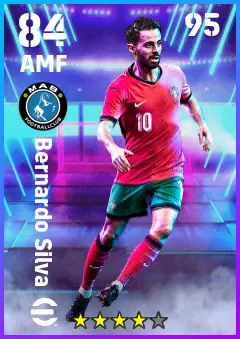 Bernardo Silva eFootball 2026 player card — 84 OVR AMF