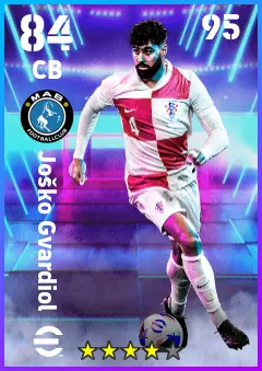 Josko Gvardiol eFootball 2026 player card — 84 OVR CB