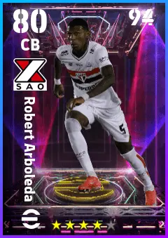 Robert Arboleda eFootball 2026 player card — 80 OVR CB