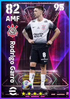 Rodrigo Garro eFootball 2026 player card — 82 OVR AMF