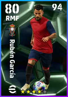 Ruben Garcia eFootball 2026 player card — 80 OVR RMF