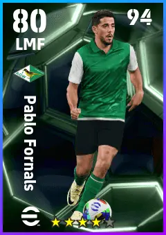 Pablo Fornals eFootball 2026 player card — 80 OVR LMF
