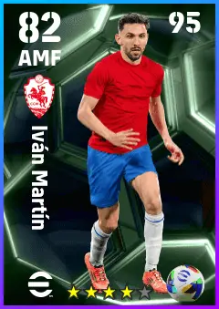 Ivan Martin eFootball 2026 player card — 82 OVR AMF