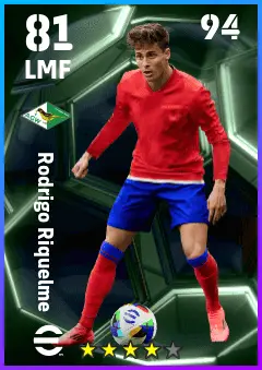 Rodrigo Riquelme eFootball 2026 player card — 81 OVR LMF