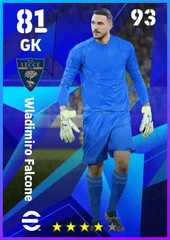 Wladimiro Falcone eFootball 2026 player card — 81 OVR GK