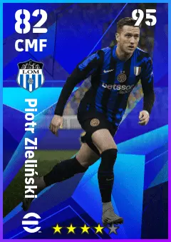 Piotr Zielinski eFootball 2026 player card — 82 OVR CMF