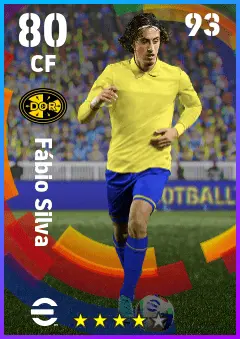 Fabio Silva eFootball 2026 player card — 80 OVR CF