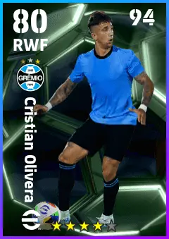 Cristian Olivera eFootball 2026 player card — 80 OVR RWF