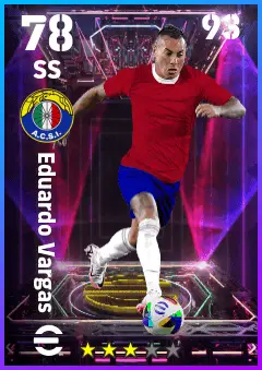 Eduardo Vargas eFootball 2026 player card — 78 OVR SS